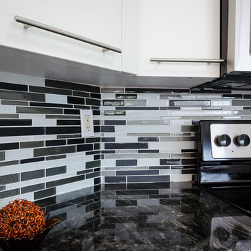 Glass Backsplash Tile Modern Brick