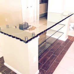 Glass counter - Kitchen Countertops