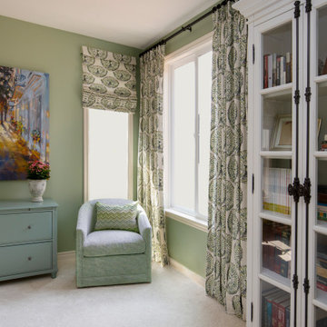 Colorful office with style and smart storage solutions