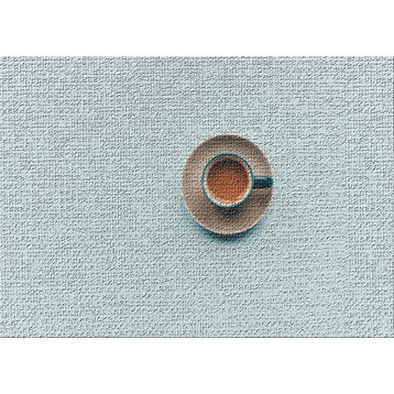 Coffee Cup On A Background Area Rug, 5'0"x7'0"