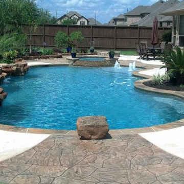 Freeform Pool with Waterfall