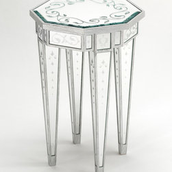 Lewiston Mirrored Accent Table - Art | Harrison Collection - Side Tables And End Tables