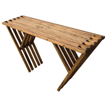 Buffet or Console Modern Design Wood Table 54" L x 15" D x 31 H, Light Brown