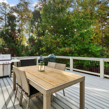 Deck with String Lights