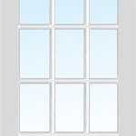 Verona Home Design - 15-Lite True Divided Primed Interior Door Slab, 36"x80" - -Door comes as an unmachined slab only, with no hinge or bore prep