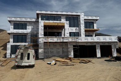 Example of an exterior home design in Salt Lake City