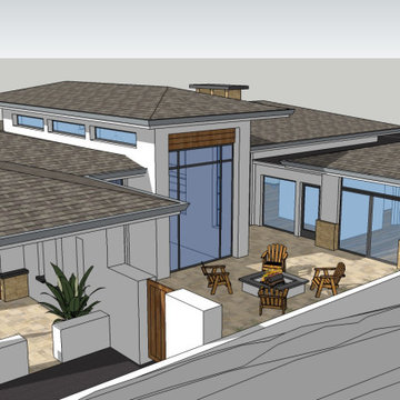 Zero Net Energy (ZNE) New Prefabricated Prairie- Modern home