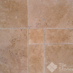 Cappuccino, Tumbled, Versailles Pattern Travertine - Wall And Floor Tile
