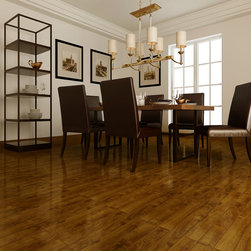 229HGB Solid Handscrapped Hardwood, Gloden Brown - Hardwood Flooring