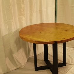 Custom Reclaimed Longleaf Pine Table by DeVos Custom Woodworking - Dining Tables