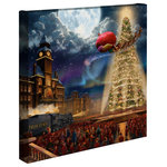Thomas Kinkade - The Polar Express Gallery Wrapped Canvas, 14"x14" - Featuring Thomas Kinkade's best-loved images, our Gallery Wraps are perfect for any space. Each wrap is crafted with our premium canvas reproduction techniques and hand wrapped around a deep, hardwood stretcher bar. Hung as an ensemble or by itself, this frame-less presentation gives you a versatile way to display art in your home.