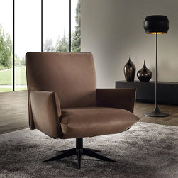 Trophee Swivel Armchair P35 by Chateau d'Ax | Made in Italy - Indoor Chaise Lounge Chairs