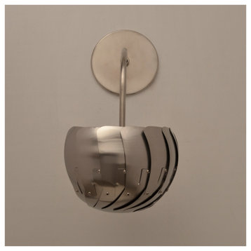 Iris Sconce, Stainless Steel, Incandescent Bulb