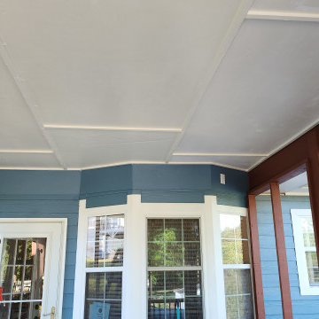 Screened and covered deck addition