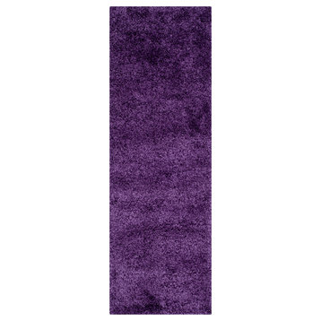 Safavieh Milan Shag Collection SG180 Rug, Purple, 2' X 6'