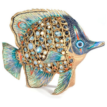 Jay Strongwater Weston Butterfly Fish Figurine