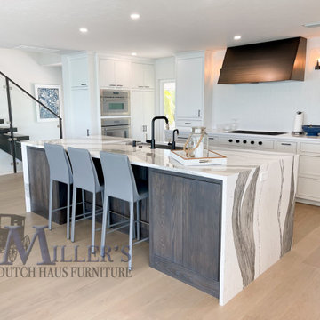 White Coastal Siesta Key Kitchen