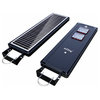 Solar Power Dusk To Dawn Black Aluminum Outdoor LED AI-Smart Sensing Light, Ee824w-Ai18