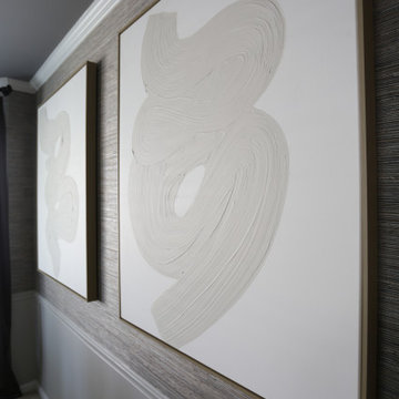 Cream Inspired Foyer, Dining, & Living Room