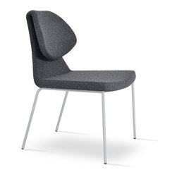 GAKKO DINING-DARK GREY CAMIRA WOOL - Dining Chairs