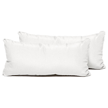 Rectangle Outdoor Patio Pillows, Sail White