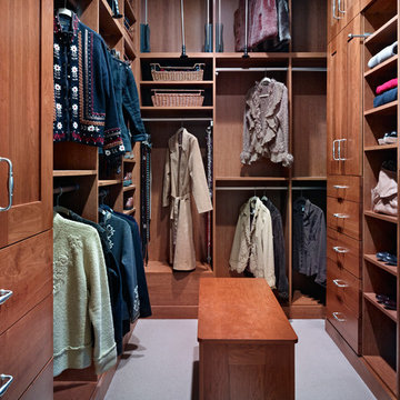Walk in master closet