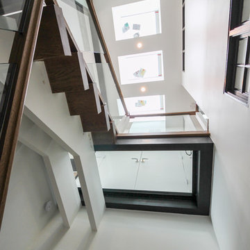 Project #68 | Ultra-Modern Staircase with Glass Landings
