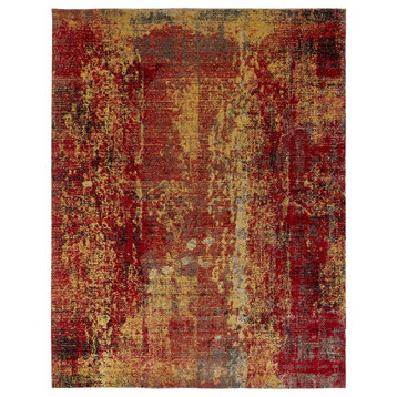 Modena Painted Desert Area Rug,Red 2' x 3'