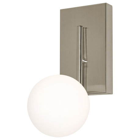 Metropolitan 12" LED Sconce, Satin Nickel