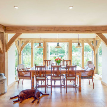 A dream barn-style home to downsize to in a New Forest village