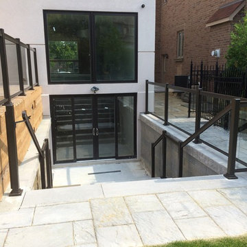 Aluminum and Glass Deck Railings - 108