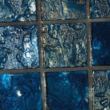 Steel Blue Iridescent Waterline Pool