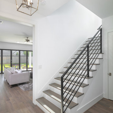 02 - Gardenia Craftsman Transitional Staircase