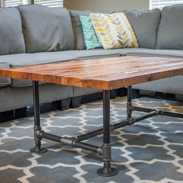 Industrial Coffee Table | Barn Wood Coffee Table
