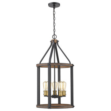 5 Light Pendant in Restoration Style - 16 Inches Wide by 31 Inches High-Rustic