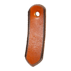 Walnut Studiolo - Leather Tab Pull, The St. Johns, Honey, No Hardware - Cabinet And Drawer Handle Pulls