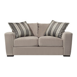 Carlin Microfiber Loveseat - Loveseats