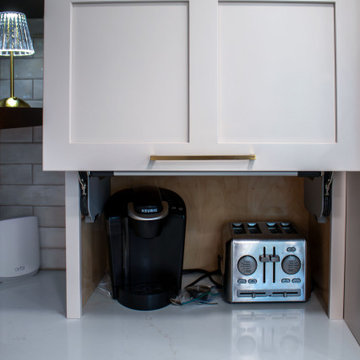 Custom Two-Tone Shaker Style Kitchen with Storage Organization