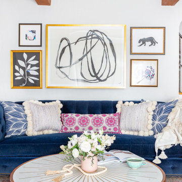 Modern Bohemian Tudor | Living Room