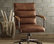 Antonio Leather Executive Office Chair, Vintage Brown