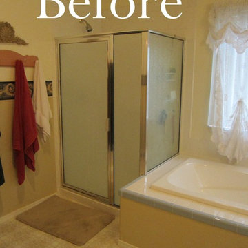 Before and After Pictures Shower with Tub Deck