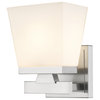 Zlite 1937-1S-BN 1-Light Wall Sconce, Etched Opal