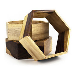 Reclaimed Hexagon Shelves-Set of 3 - Products