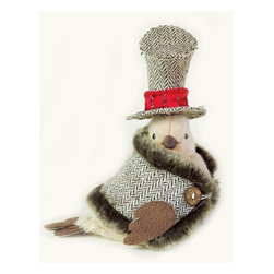Mr. Dove In Top Hat - Holiday Accents And Figurines