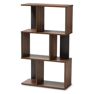 Legende Dark Display Bookcase Contemporary Bookcases by