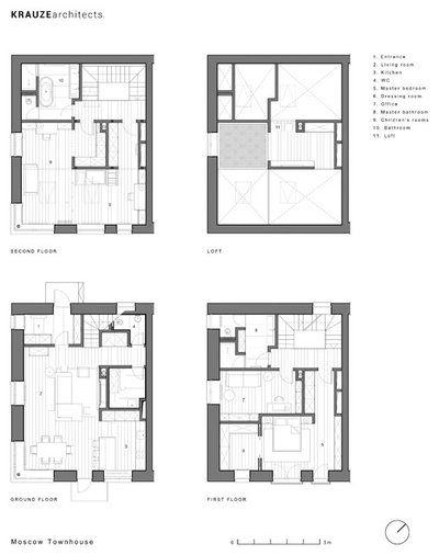 План этажа by KRAUZEarchitects