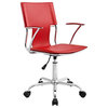 Studio Faux Leather Office Chair, Red