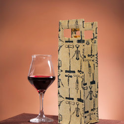 Epicureanist Jute Wine Tote (Set of 2) - Lifestyle And Leisure