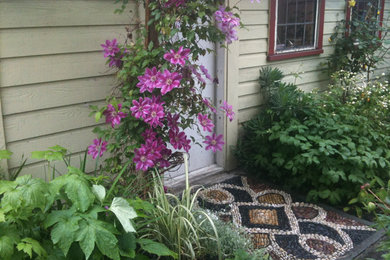 Inspiration for an eclectic exterior home remodel in Vancouver