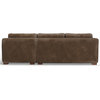 Tribecca Sofa Chaise, Whiskey Leather, Right Hand Facing